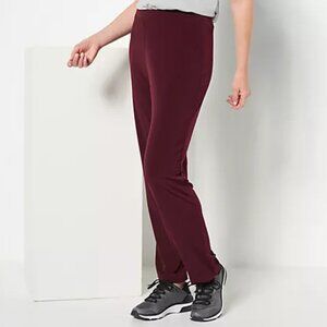 Susan Graver Essentials | Liquid Knit Straight Leg Pants | Size L